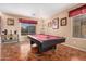 Game room with a pool table and tiled flooring at 62 W Elmwood Pl, Chandler, AZ 85248