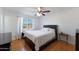 Bedroom with hardwood floors and a double bed at 4833 N 69Th Dr, Phoenix, AZ 85033