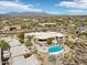 Expansive community showcasing desert homes and beautiful community landscaping and features at 9853 E Sundance Trl, Scottsdale, AZ 85262