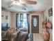 View of front entryway featuring ceramic tile floors and natural lighting at 2124 W Maricopa St, Phoenix, AZ 85009