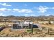 Aerial view of house with mountain and city views at 31559 N Pamela Dr, Queen Creek, AZ 85144