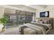 Primary bedroom featuring lots of light, modern décor, and a luxury bed at 7117 E Rancho Vista Dr # 4006, Scottsdale, AZ 85251