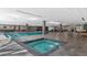 Bright indoor pool area with hot tub at 7117 E Rancho Vista Dr # 4006, Scottsdale, AZ 85251
