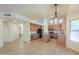 Open-concept kitchen with ample counter space and stainless steel appliances at 695 W Estrella Dr, Gilbert, AZ 85233