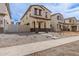 Front exterior featuring new home, a private entrance, and low-maintenance desert landscaping at 15598 S 181St Dr, Goodyear, AZ 85338