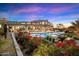 Stunning pool and patio area with mountain views at 9701 E Happy Valley Rd # 10, Scottsdale, AZ 85255