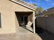 Covered patio with sliding glass door access at 12737 W Ventura St, El Mirage, AZ 85335