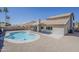 The property boasts a sparkling pool and a low-maintenance desert landscape, perfect for enjoying the Arizona sunshine at 5249 E Hobart St, Mesa, AZ 85205