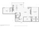 Detailed floor plan showcasing the layout of the home, including the kitchen, bedrooms, and living spaces at 7151 E Rancho Vista Dr # 5001, Scottsdale, AZ 85251