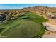 Aerial view of a golf course community with mountain views at 40903 N Harbour Town Way, Anthem, AZ 85086