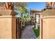 Private pathway leading to a courtyard retreat at 40903 N Harbour Town Way, Anthem, AZ 85086