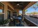 An outdoor patio with comfortable seating, a grill, and beautiful views at 2425 W Bronco Butte Trl # 1002, Phoenix, AZ 85085