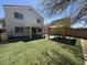 Backyard featuring green grass, a gazebo, and covered patio at 23200 W Ashleigh Marie Dr, Buckeye, AZ 85326