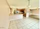 Open layout kitchen with stainless appliances and eat-in counter at 23200 W Ashleigh Marie Dr, Buckeye, AZ 85326
