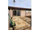 Backyard with sliding glass door access and flagstone patio at 1823 E Kirkland Ln # B, Tempe, AZ 85281