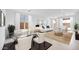Bright living room with natural light, neutral tones, and an adjacent dining area at 25118 N 171St Ln, Surprise, AZ 85387