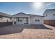 Backyard features desert landscaping providing low maintenance and water conservation at 25206 N 172Nd Ln, Surprise, AZ 85387