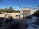 Relaxing patio with seating and storage shed at 26719 S 195Th St, Queen Creek, AZ 85142