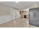 Kitchen with light wood cabinets, tile floor, and french doors at 2106 E Greenway Dr, Tempe, AZ 85282