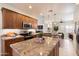 Modern kitchen with a large island, stainless steel appliances, and ample cabinet space at 10851 E Le Marche Dr, Scottsdale, AZ 85255