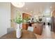 Eat-in kitchen featuring modern appliances, a breakfast nook, and seamless flow to other rooms at 10851 E Le Marche Dr, Scottsdale, AZ 85255