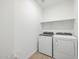 Bright laundry room with washer and dryer included at 37501 W San Clemente St, Maricopa, AZ 85138