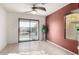 Kitchen with sliding door access to patio and backyard at 1245 N Compton Cir, Mesa, AZ 85207