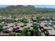 Overhead view of the property showcasing its location with mountain views and neighboring homes at 35202 N 30Th Dr, Phoenix, AZ 85086