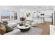 Open concept living space with kitchen, living and dining areas together at 16625 N Lunar St, Maricopa, AZ 85138