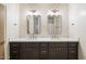 Double vanity bathroom with modern fixtures at 7628 E Mary Sharon Dr, Scottsdale, AZ 85266