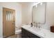 Modern bathroom with a single vanity at 7628 E Mary Sharon Dr, Scottsdale, AZ 85266