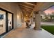 Relaxing covered patio with seating area at 7628 E Mary Sharon Dr, Scottsdale, AZ 85266