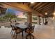Outdoor patio with seating for dining and relaxing at 7628 E Mary Sharon Dr, Scottsdale, AZ 85266