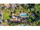 An aerial view of a house with a pool and city skyline at 363 E Monte Vista Rd, Phoenix, AZ 85004