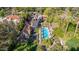 Aerial view of a house featuring a pool and a large backyard at 363 E Monte Vista Rd, Phoenix, AZ 85004
