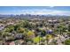 Aerial view showing a house, pool, and cityscape in the background at 363 E Monte Vista Rd, Phoenix, AZ 85004