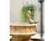 Ornate birdbath with mermaid statue and bird at 363 E Monte Vista Rd, Phoenix, AZ 85004