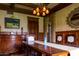 Formal dining room with wood accents and large windows at 363 E Monte Vista Rd, Phoenix, AZ 85004