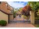 Ornate iron gate leading to the property's entrance at 363 E Monte Vista Rd, Phoenix, AZ 85004