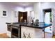 Kitchen island with gas cooktop and built-in microwave at 363 E Monte Vista Rd, Phoenix, AZ 85004