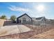 New home construction with a large backyard that features a fenced-in pool at 2136 E Paradise Ln, Phoenix, AZ 85022
