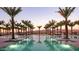 Luxury pool with palm trees and mountain views at this beautiful new listing at 12075 N San Clemente St, Surprise, AZ 85388