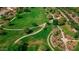 Aerial view of a sprawling green space with scenic walking paths at 15409 W Corrine Dr, Surprise, AZ 85379