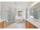 Spa-like bathroom with soaking tub and walk-in shower at 22837 E Alyssa Rd, Queen Creek, AZ 85142