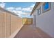 Side yard access with a gated entrance and plenty of space at 22837 E Alyssa Rd, Queen Creek, AZ 85142