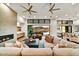 Open living space showcasing a cozy sectional sofa and mountain views at 9930 E Miramonte Dr, Scottsdale, AZ 85262