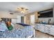 Main bedroom with ample dresser space and a large TV at 19219 N 33Rd Ave, Phoenix, AZ 85027
