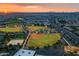 Aerial shot of multiple baseball fields in a community park, providing ample recreational space for sports and outdoor activities at 10331 E Wavelength Ave, Mesa, AZ 85212