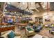 Community lounge with a pool table, foosball, full bar, TV, and bus stop at 10331 E Wavelength Ave, Mesa, AZ 85212