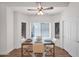 Well-lit breakfast nook with modern table set and large windows at 760 N Ithica St, Gilbert, AZ 85233